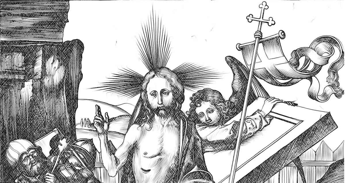 Resurrection - Bible Coloring Page
