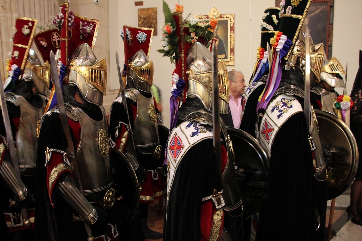 Knights at the Great Templar Procession (Caravaca de la Cruz, Spain) - Catholic Stock Photo