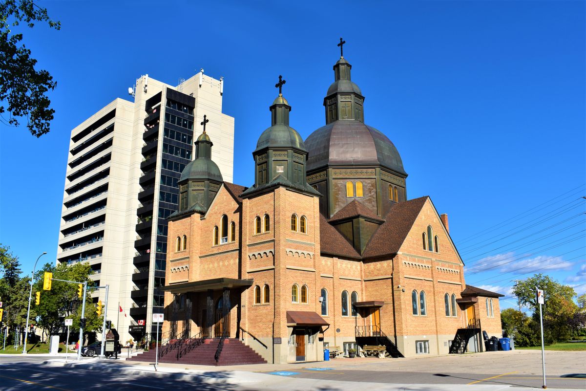 Holy Eucharist Ukrainian Catholic Church Winnipeg - Catholic Stock Photo