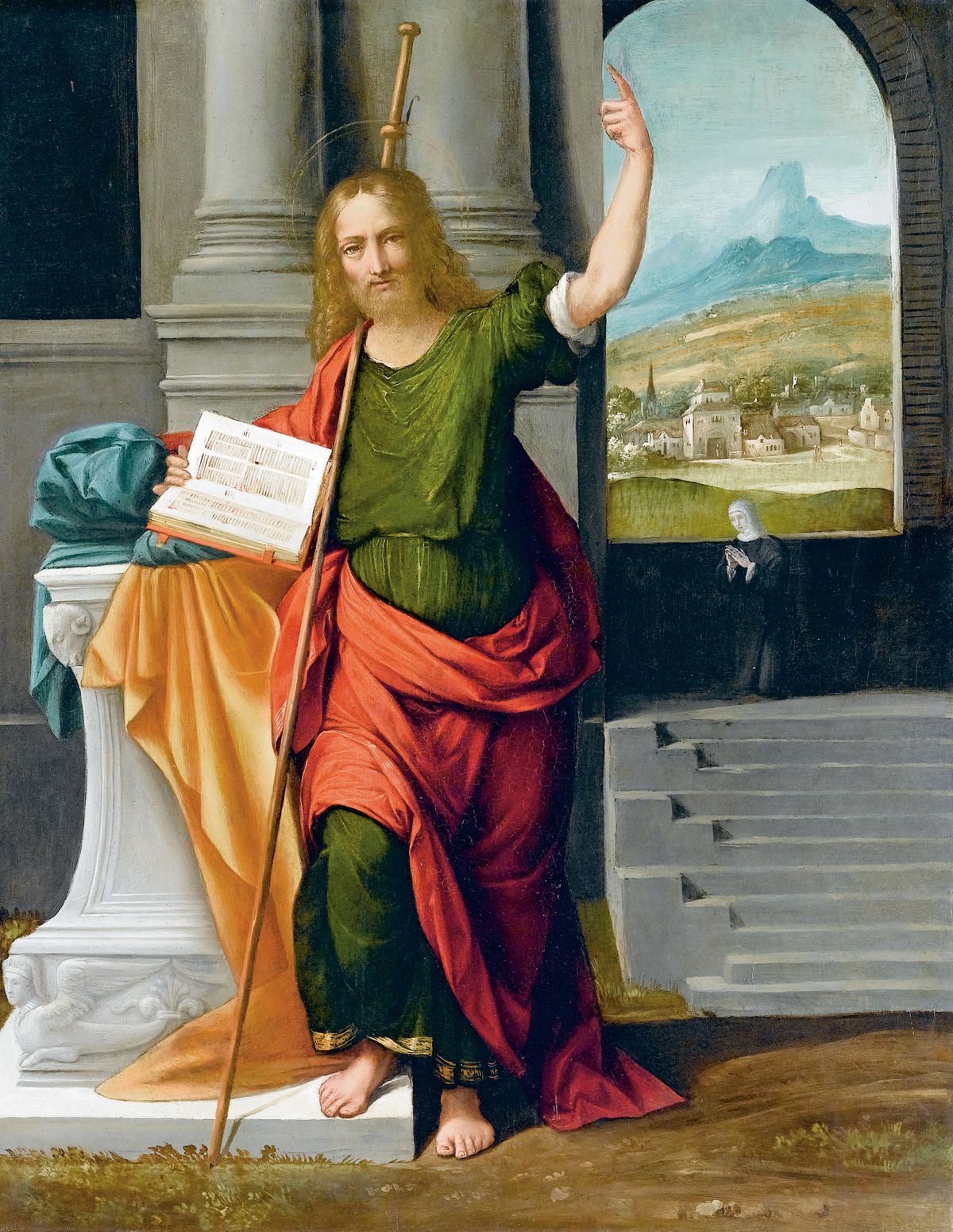 Saint James the Greater (1550, Italy) by Benvenuto Tisi - Public Domain Catholic Painting