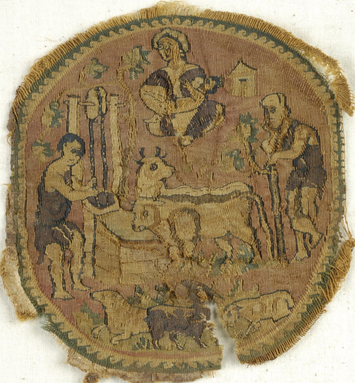 Coptic Roundel (5th Century) - Orthodox Stock Photo