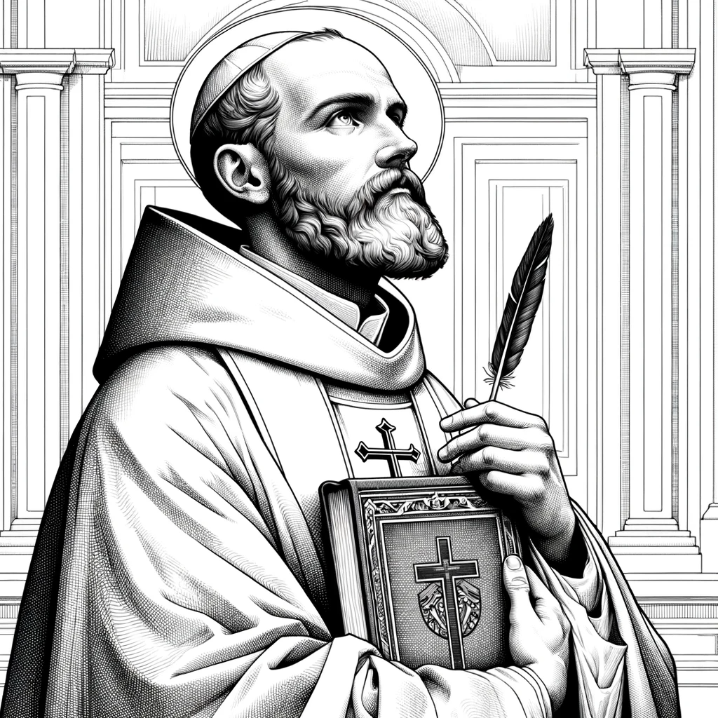 Saint Francis de Sales (2023) -Catholic Coloring Page