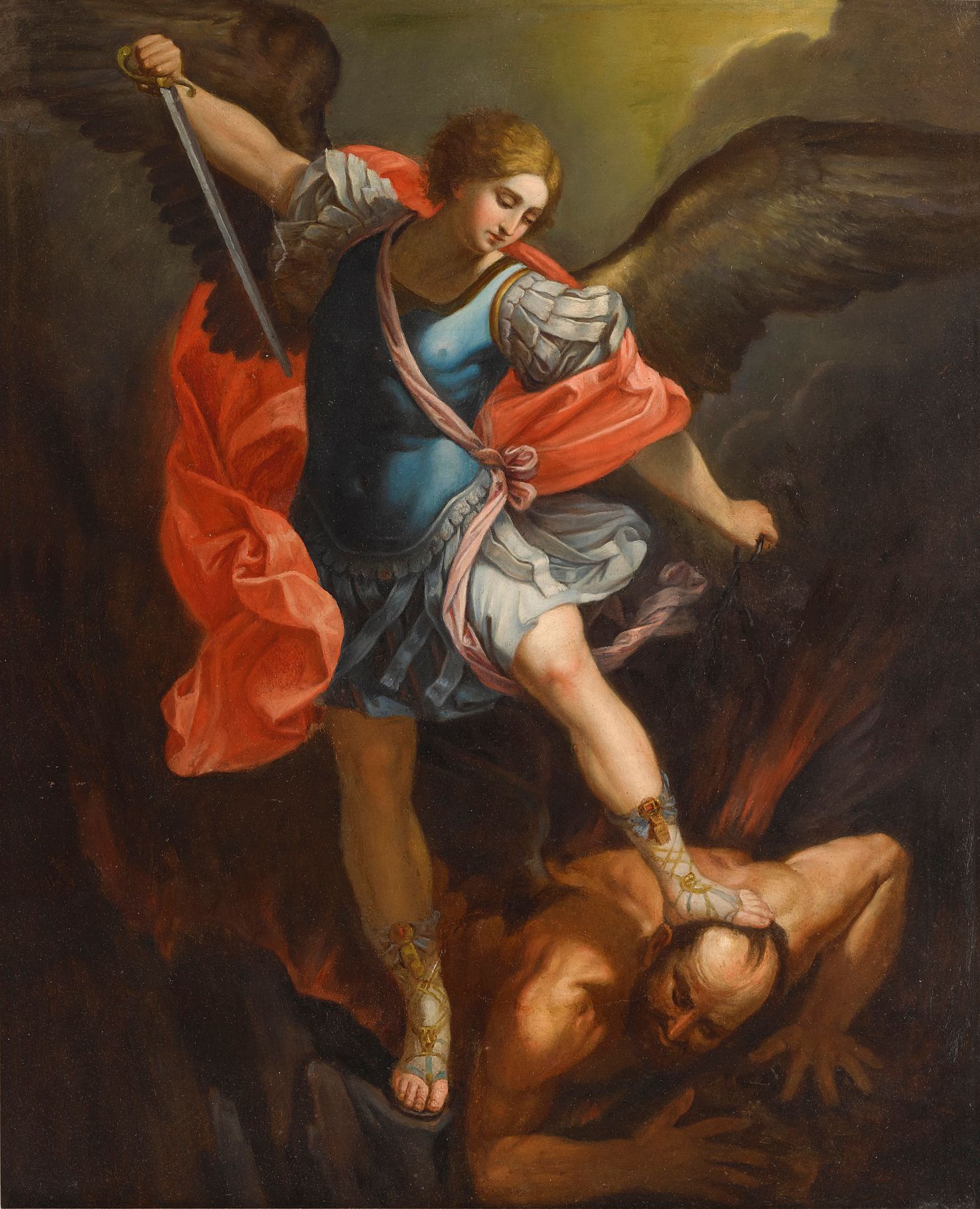 Saint Michael By Guido Reni 1636 - Public Domain Catholic Painting