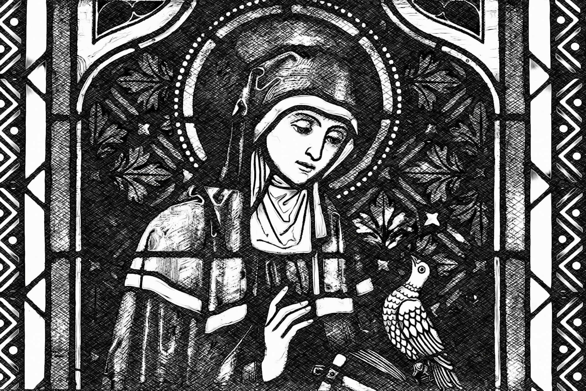 St. Scholastica Print - Portraits of Saints