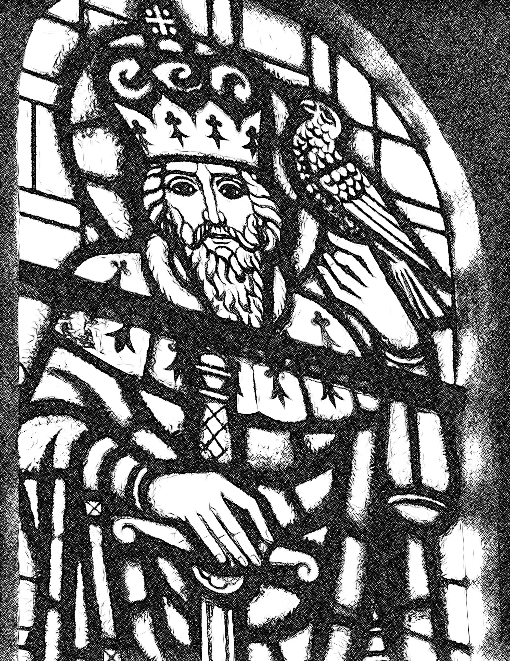 Saint Bavo - Catholic Coloring Page