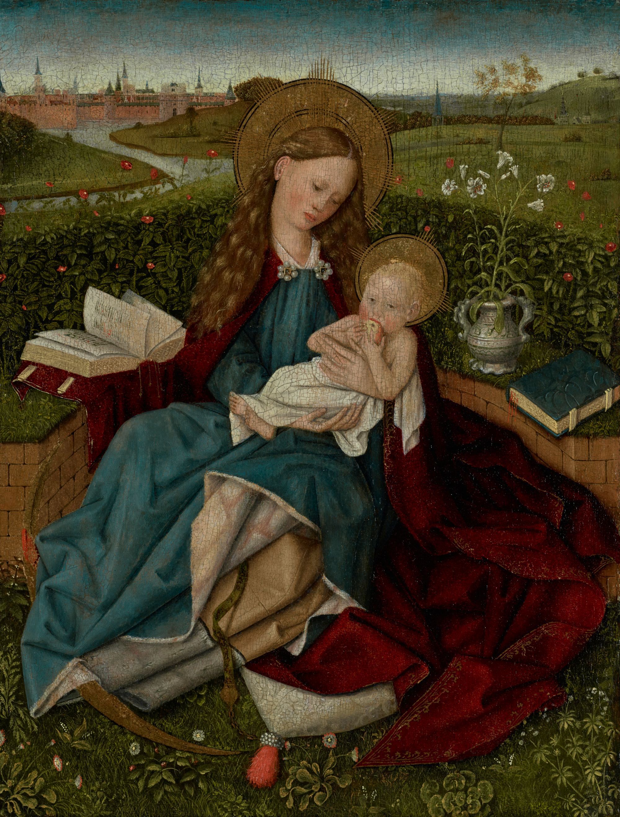 The Madonna of Humility by After Robert Campin (1450-1470) - Public Domain Catholic