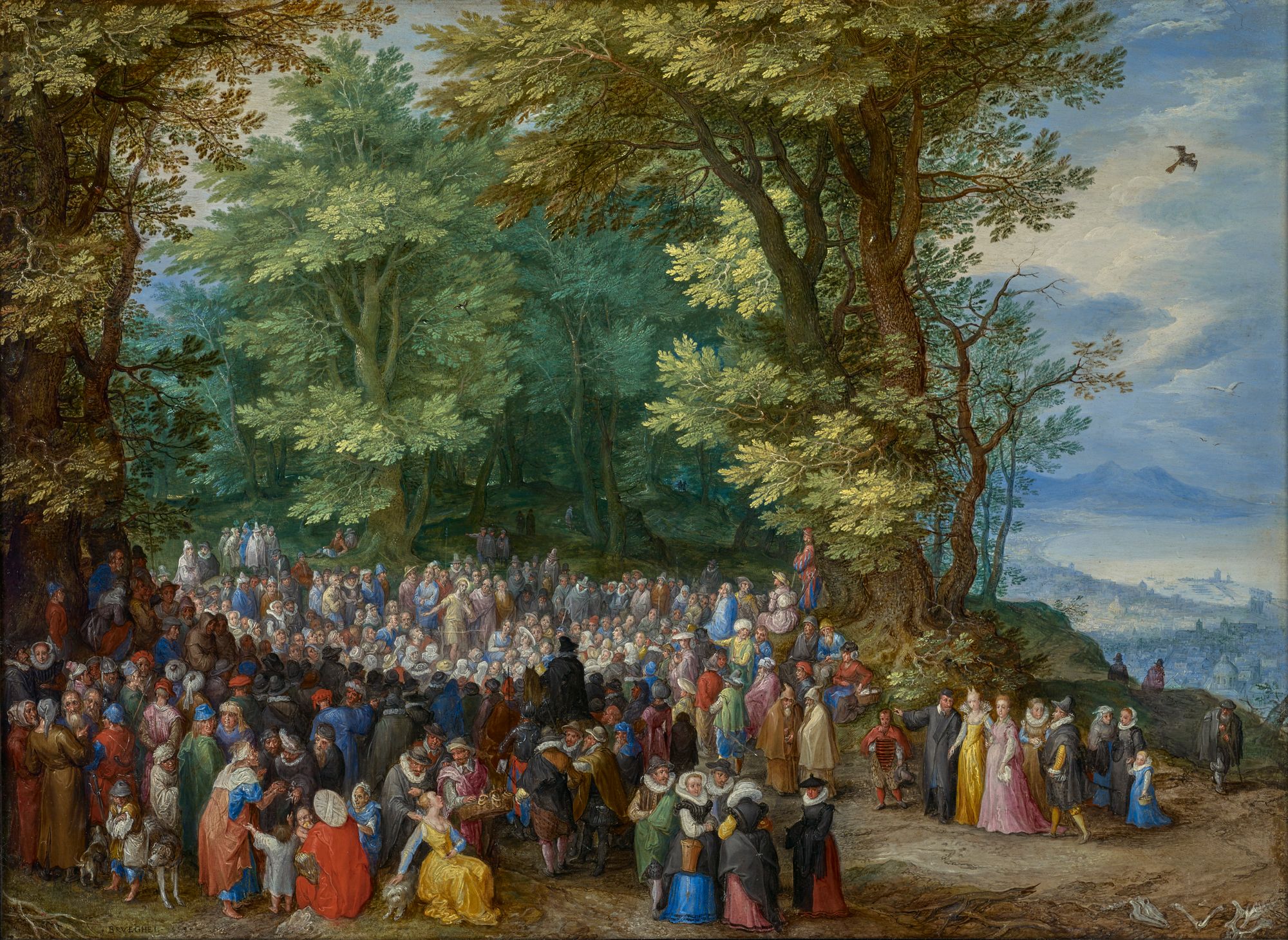 The Sermon on the Mount by Jan Brueghel the Elder (1598) - Public