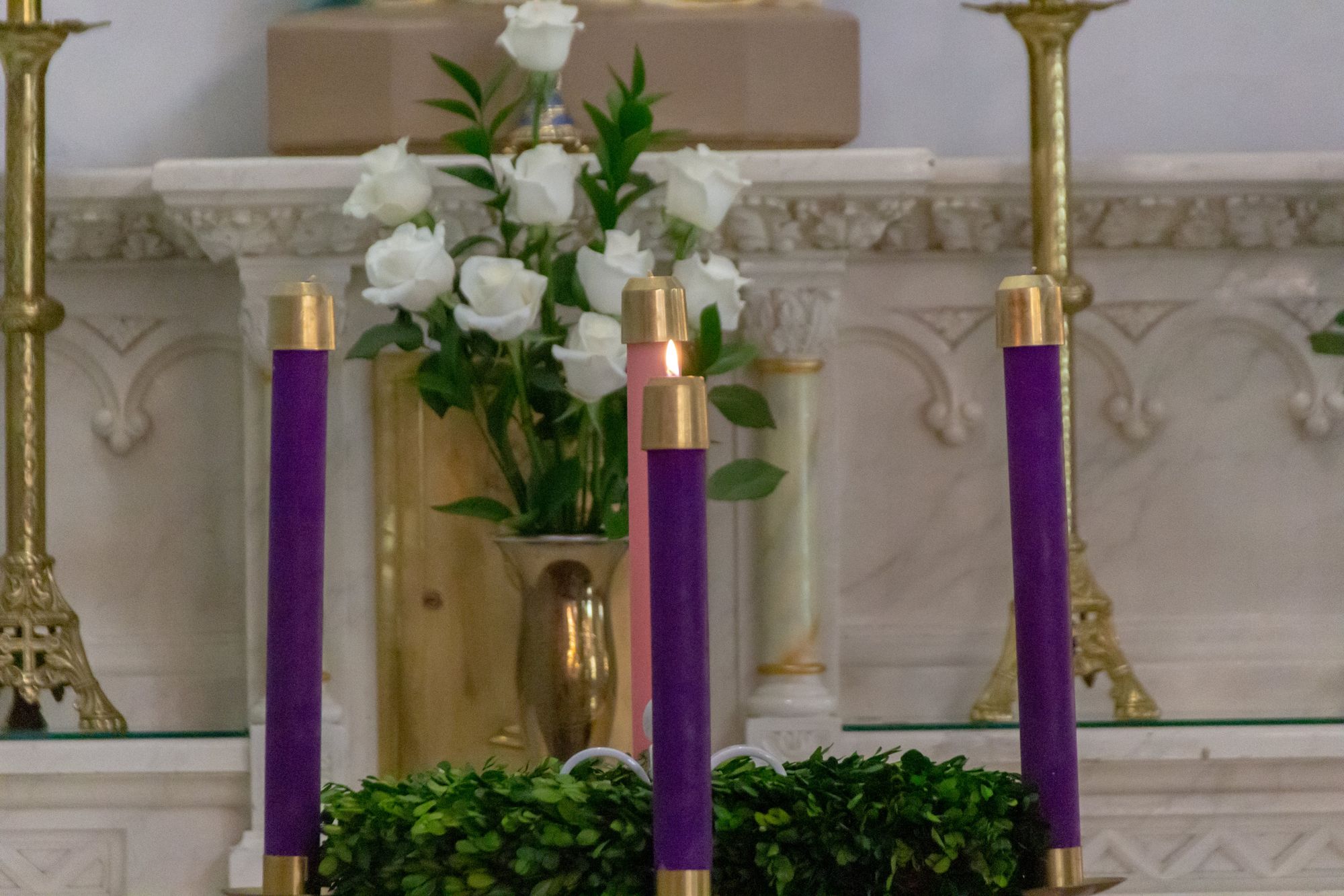 Advent Wreath - Catholic Stock Photo