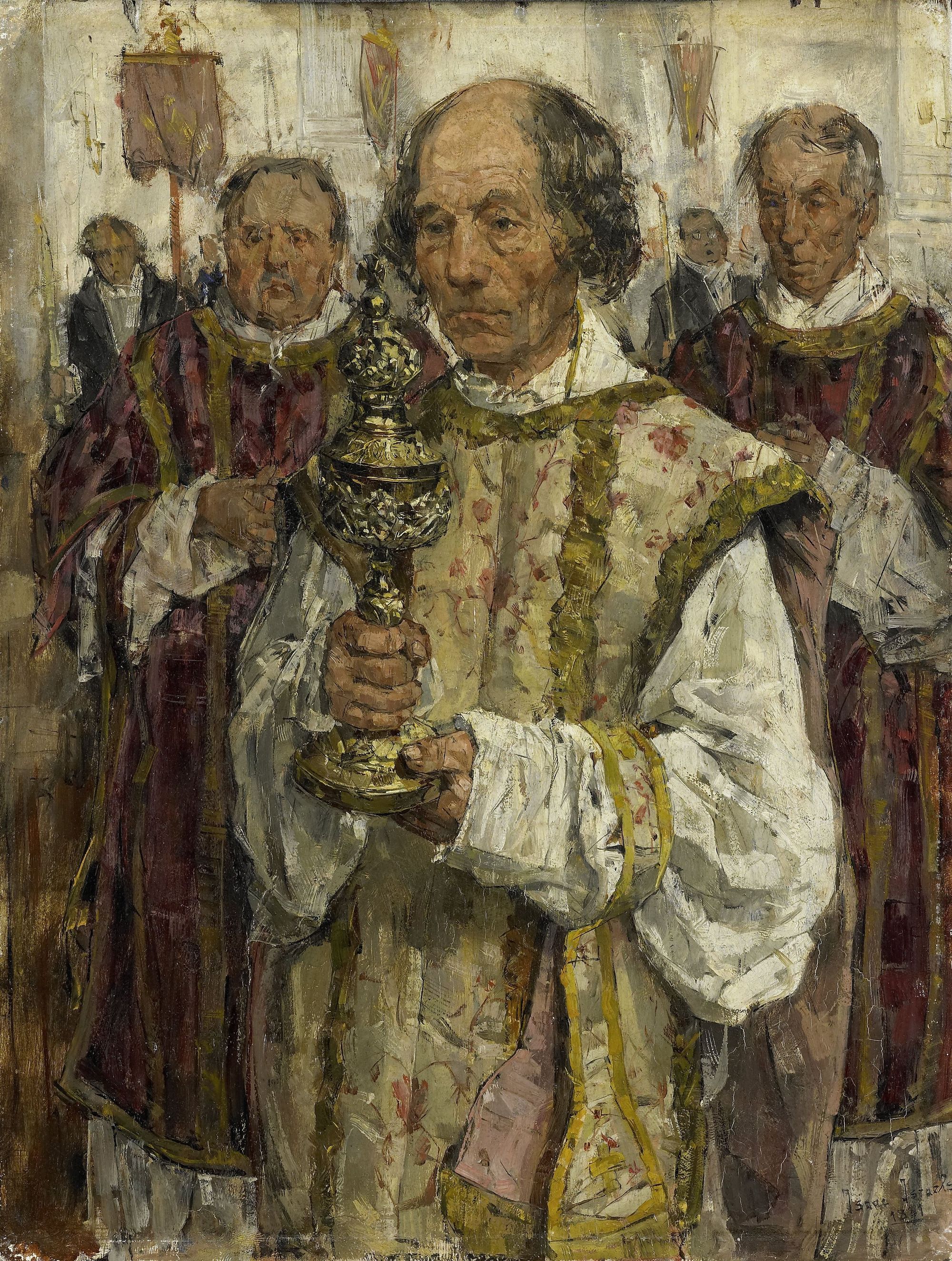 Procession in the Old Catholic Church by Isaac Israëls (1881) - Public Domain Catholic Painting