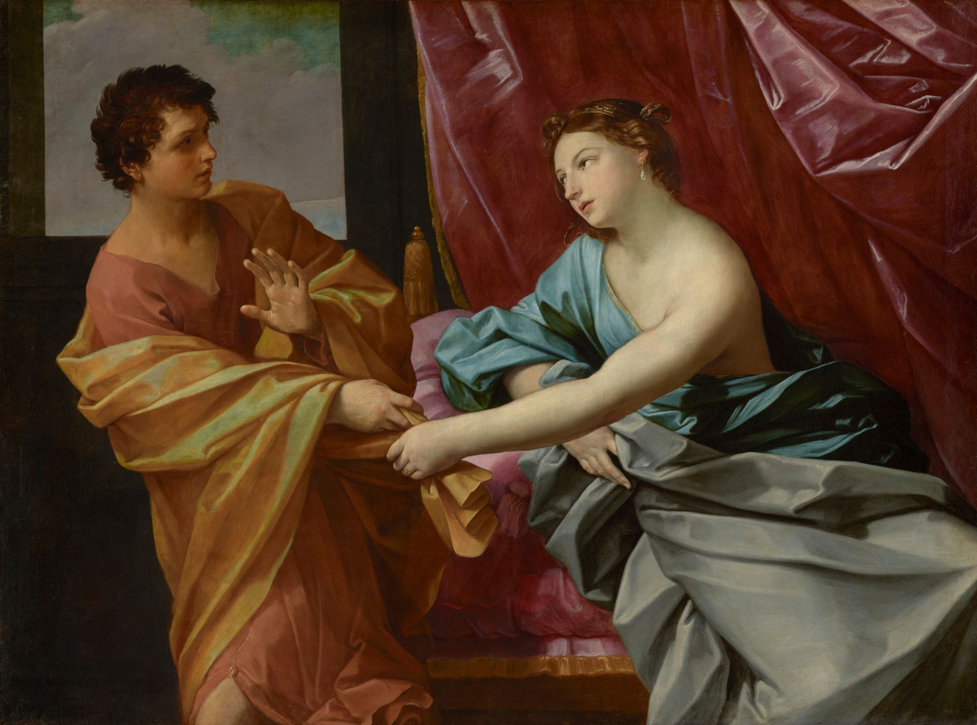 Joseph And Potiphar S Wife About 1630 By Guido Reni Public Domain Bible Painting