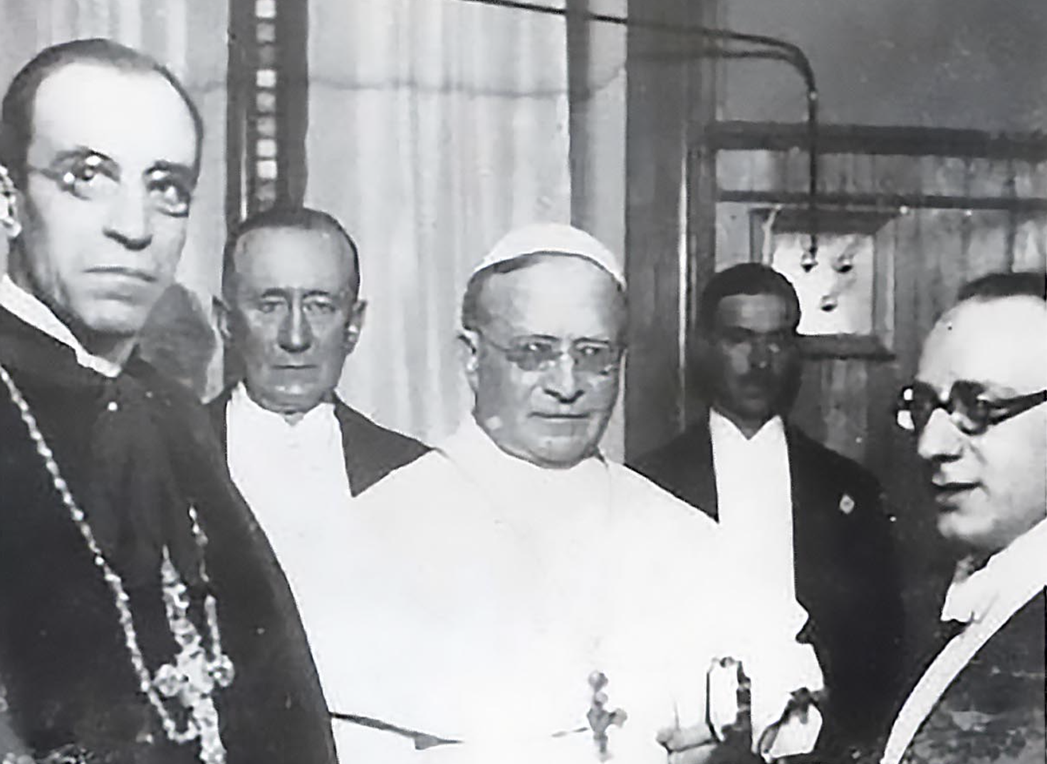 Pope Pius XI and Eugenio Pacelli on the Vatican Radio Inauguration ...