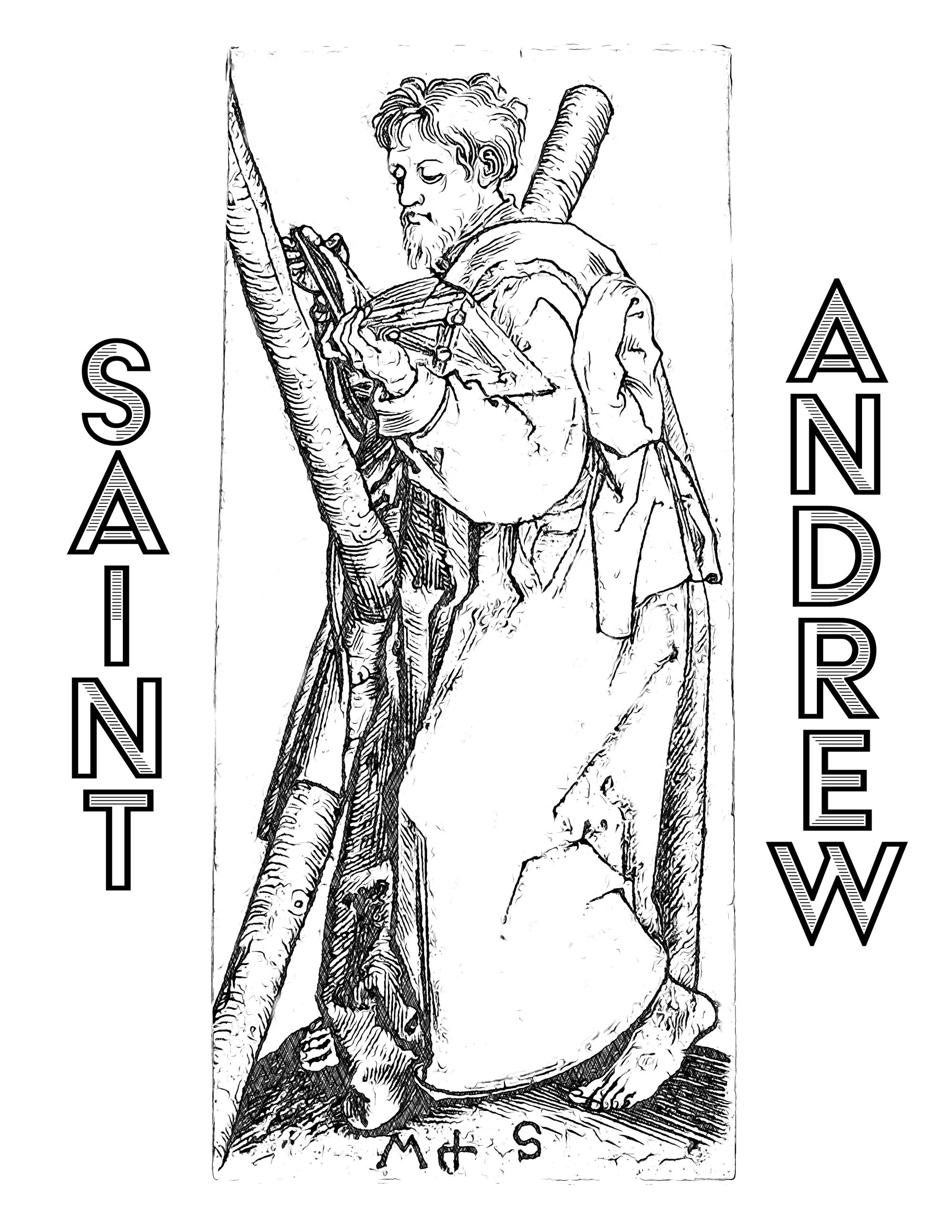 Coloring Pages About St Andrew