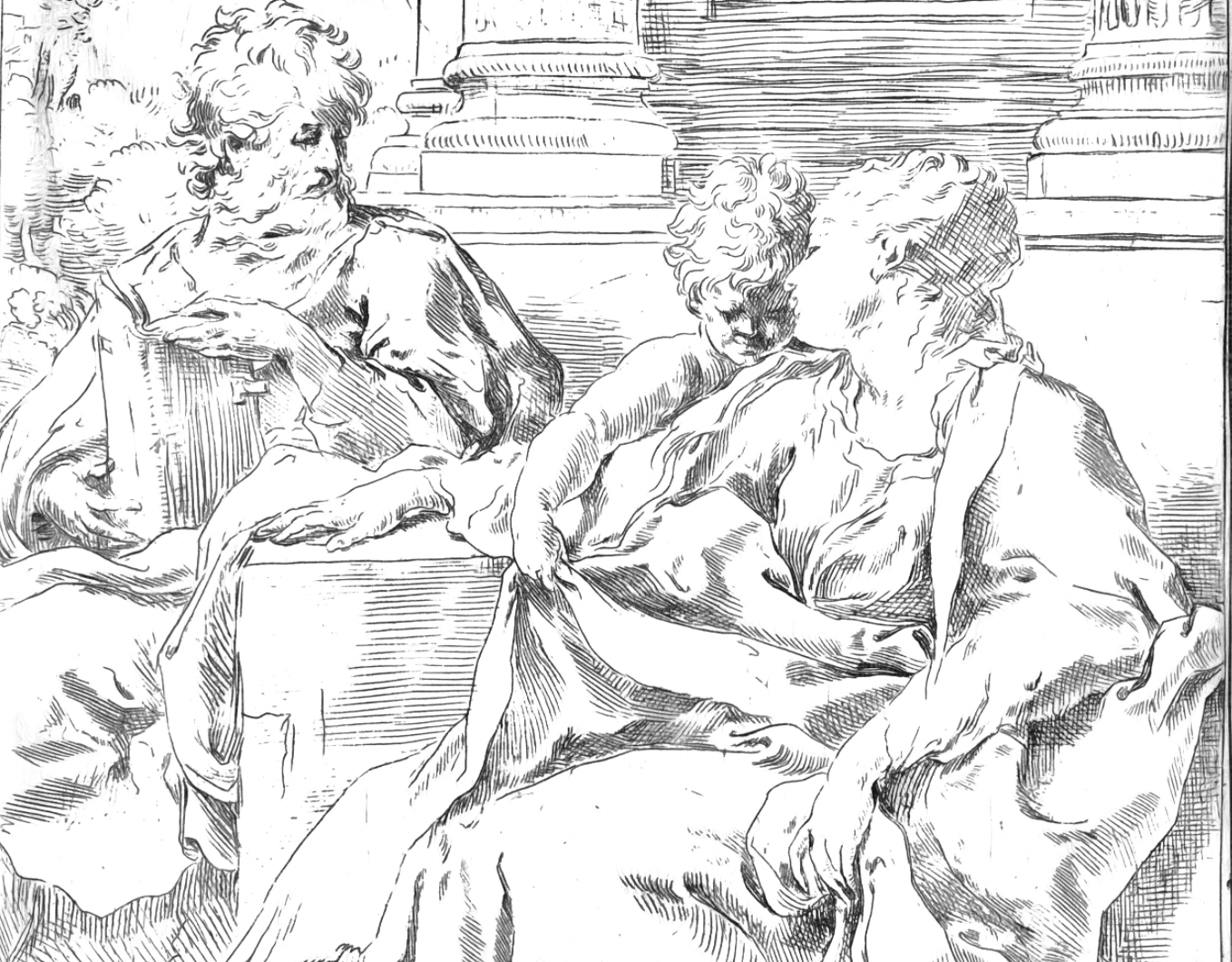 The Holy Family (1590–1610) by Guido Reni - Catholic Coloring Page