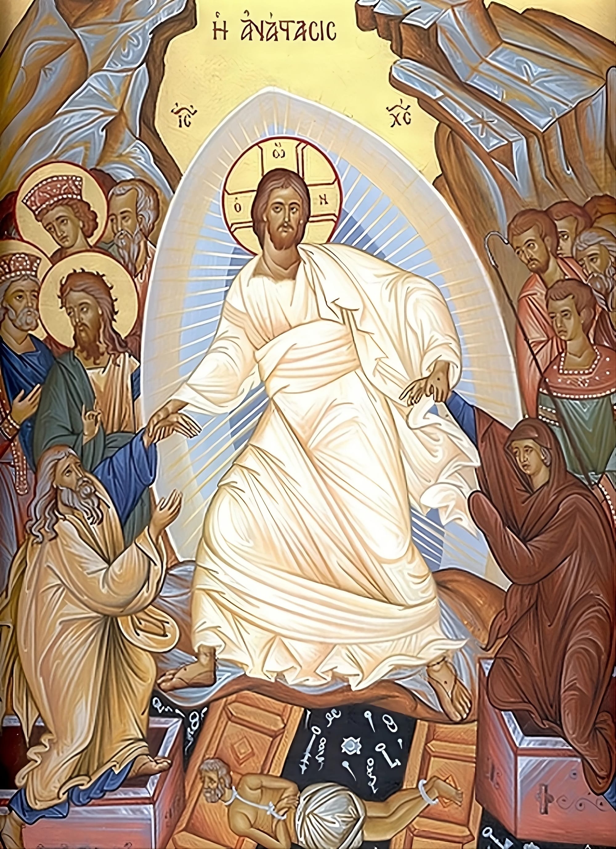 Resurrection Icon (unknown date and author) - Public Domain