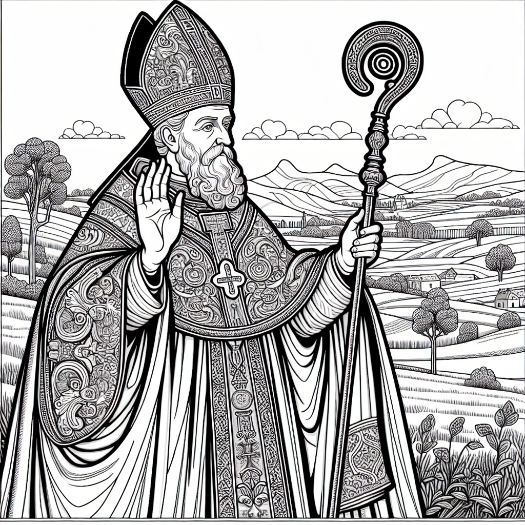 Saint Stanislaus (2024) Catholic Coloring Page