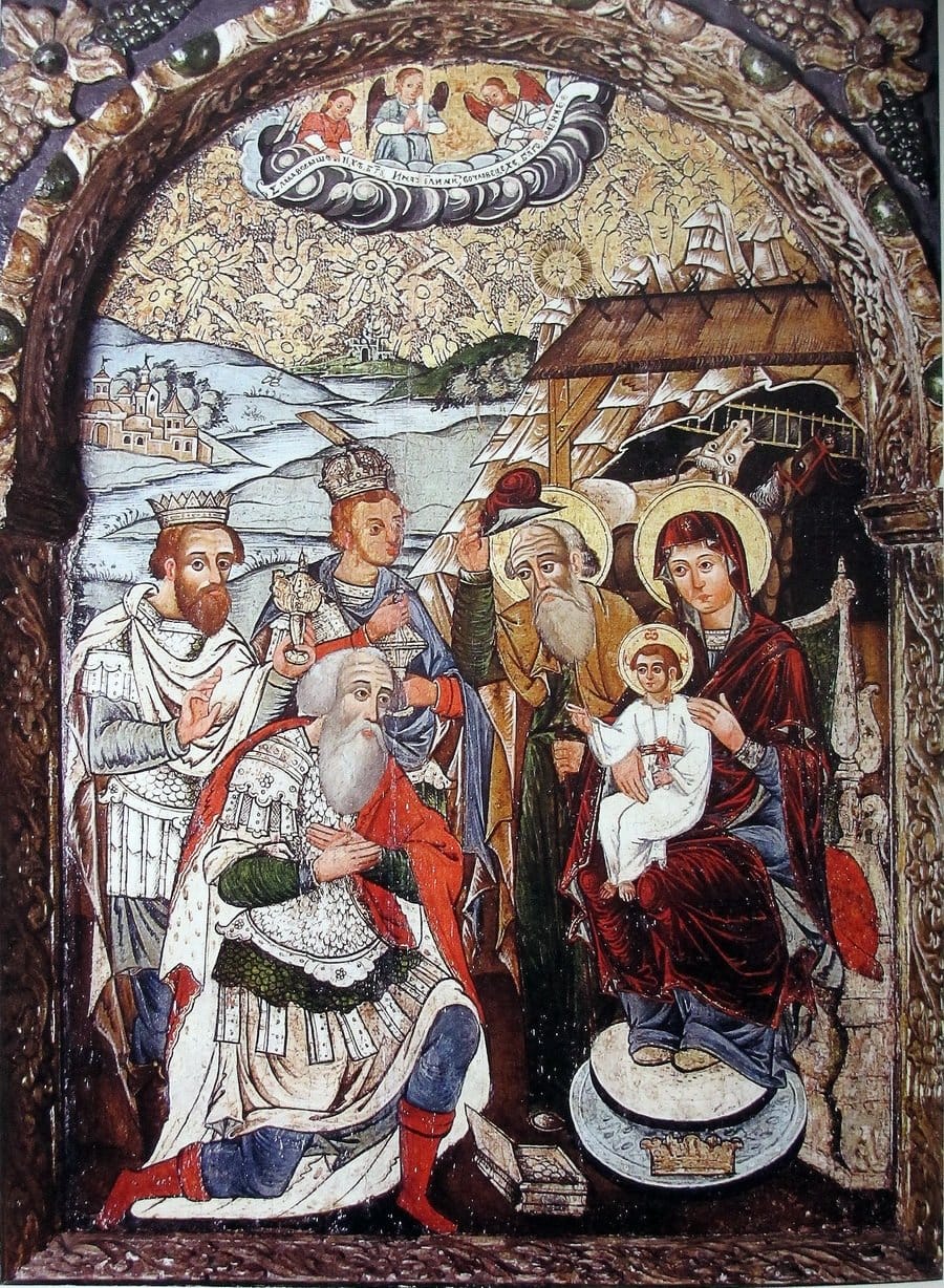 Adoration of the Magi (Hlomcha) by Rybotychi School