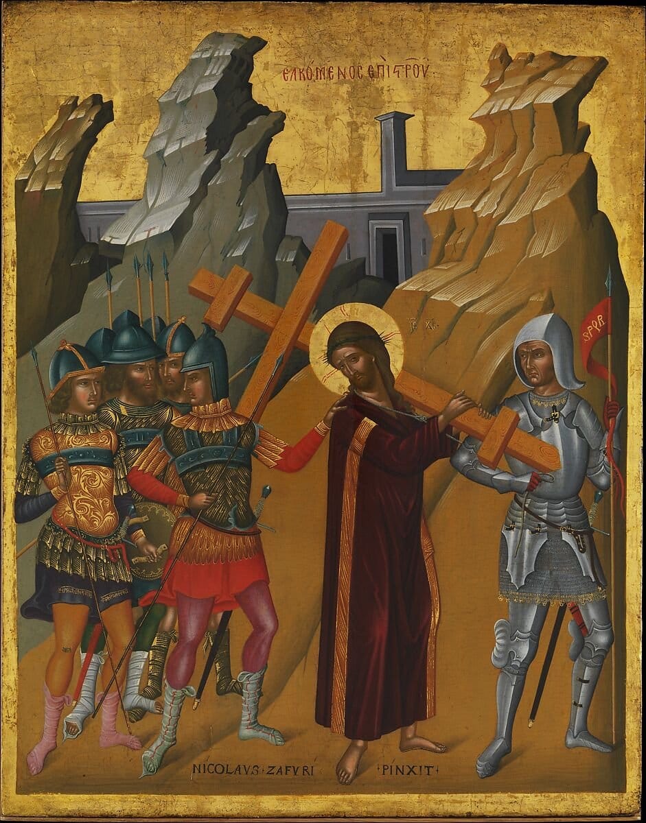 Christ Bearing the Cross by Nicolaos Tzafouris