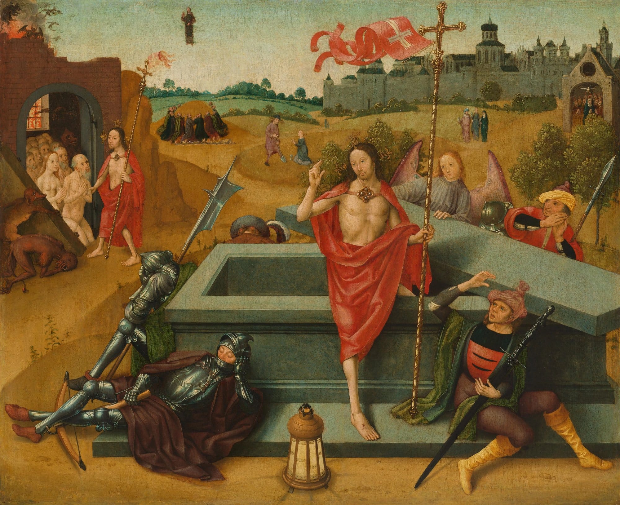 Resurrection of Christ by circle of Master of the Amsterdam Death of the Virgin