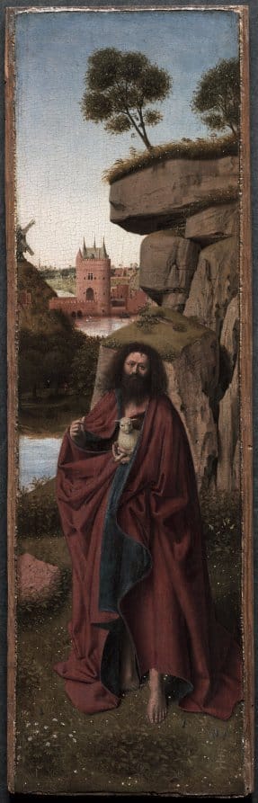 Saint John the Baptist in a Landscape by Petrus Christus