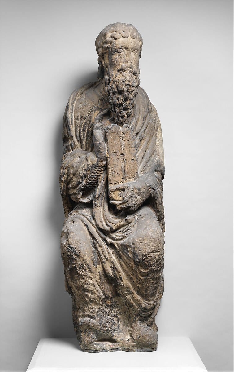 Sculpture of Moses with Tablets of the Law