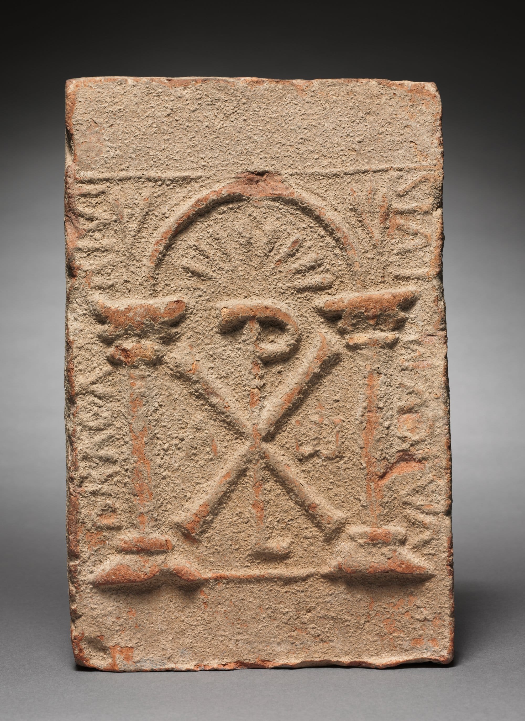 Columbarium Tomb Plaque with the Monogram of Christ