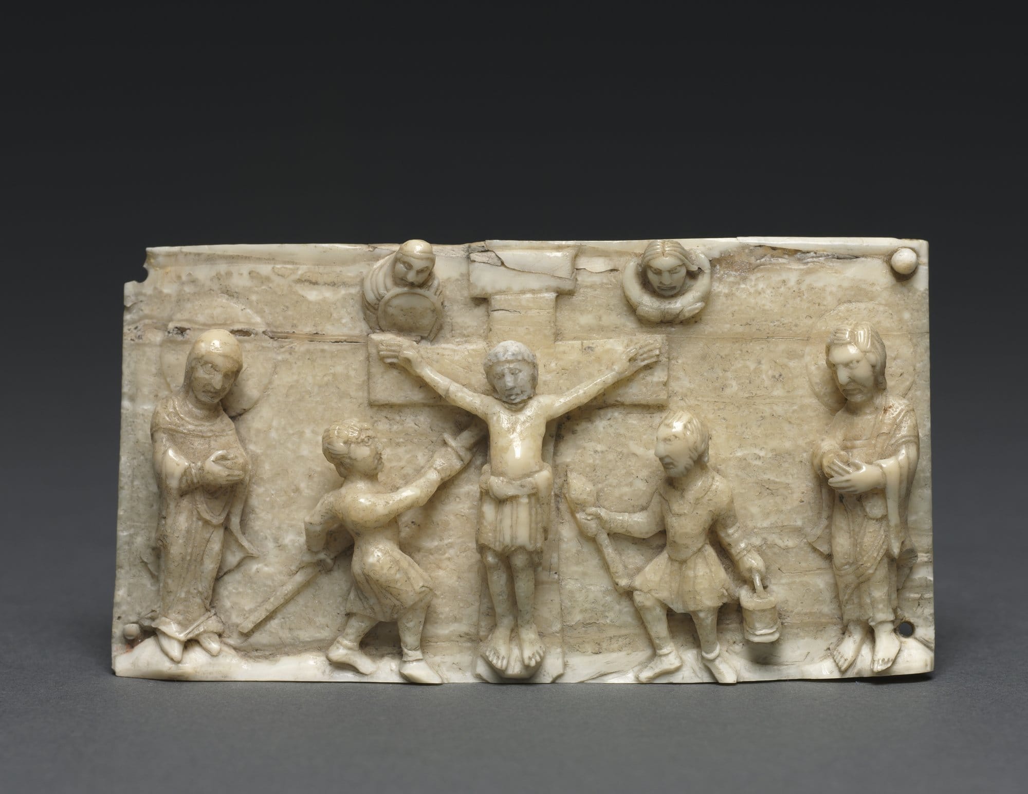 Plaque from a Portable Altar Showing the Crucifixion