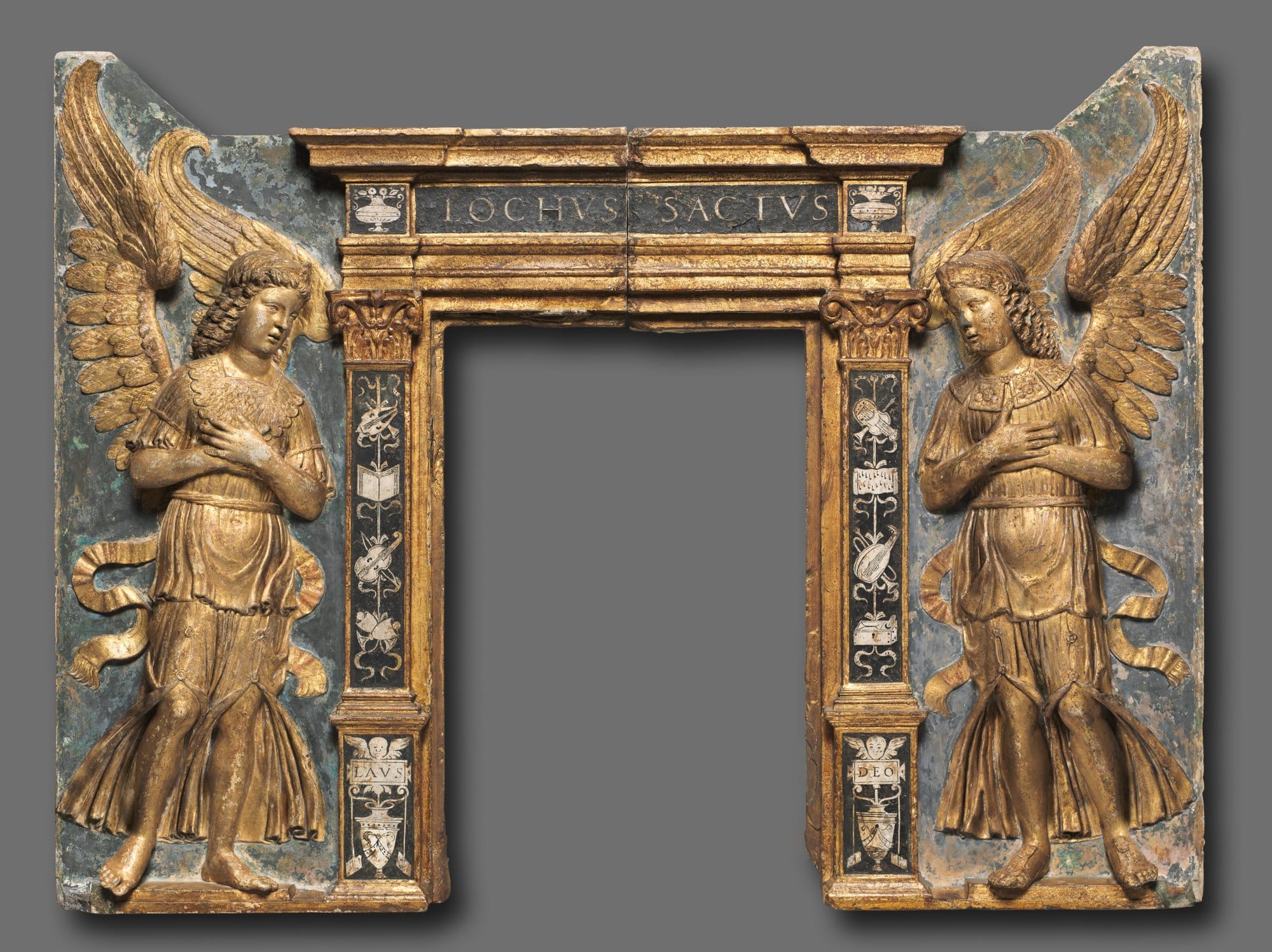 Tabernacle Relief with Flanking Angels by Tullio Lombardo
