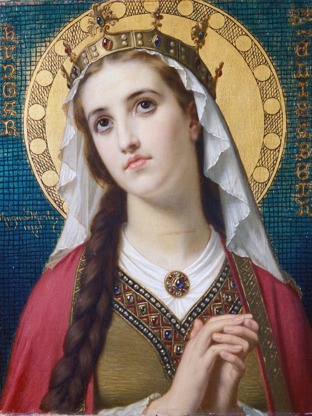 Saint Elizabeth of Hungary (1879) by Hugues Merle Public Domain