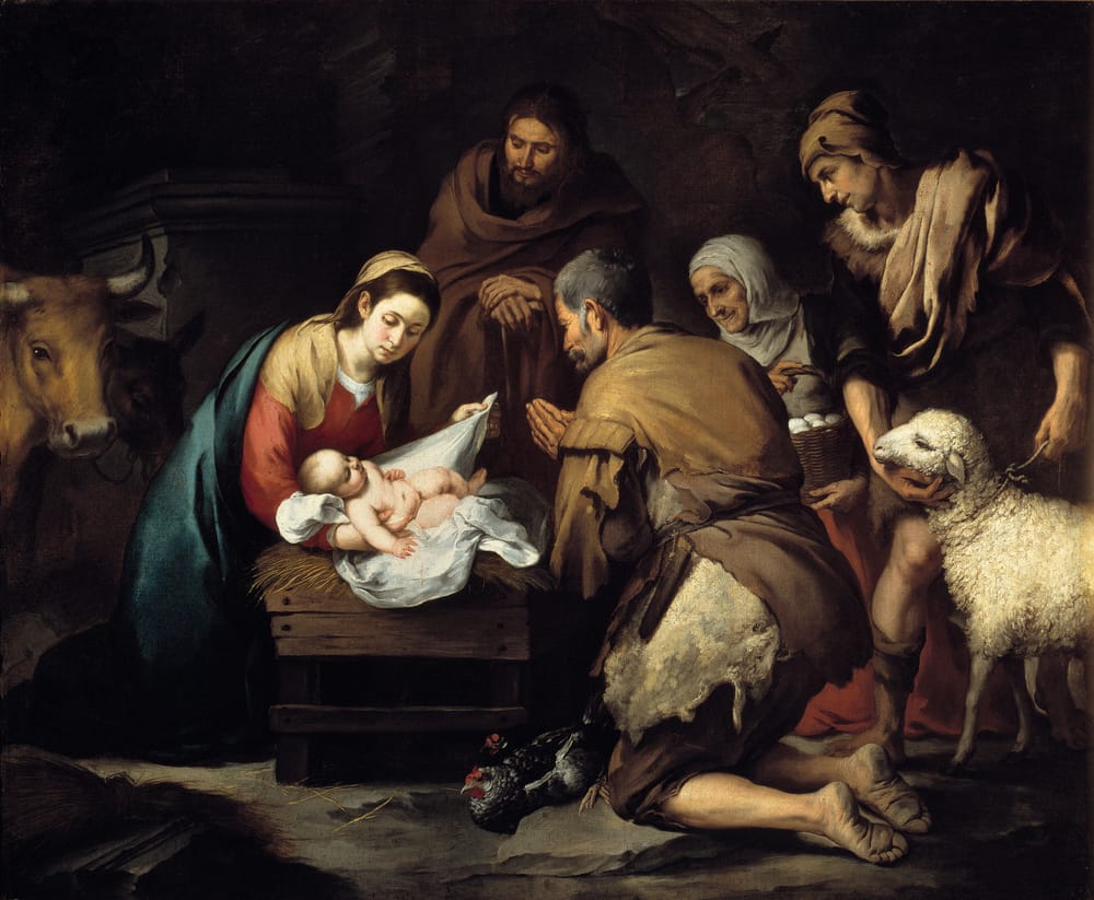 The Adoration of the Shepherds (1650) by Bartolomé Esteban Murillo