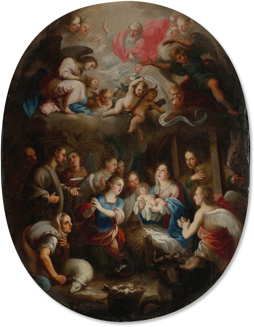 Adoration of the Shepherds (18th century) by Juan Francisco de Aguilera