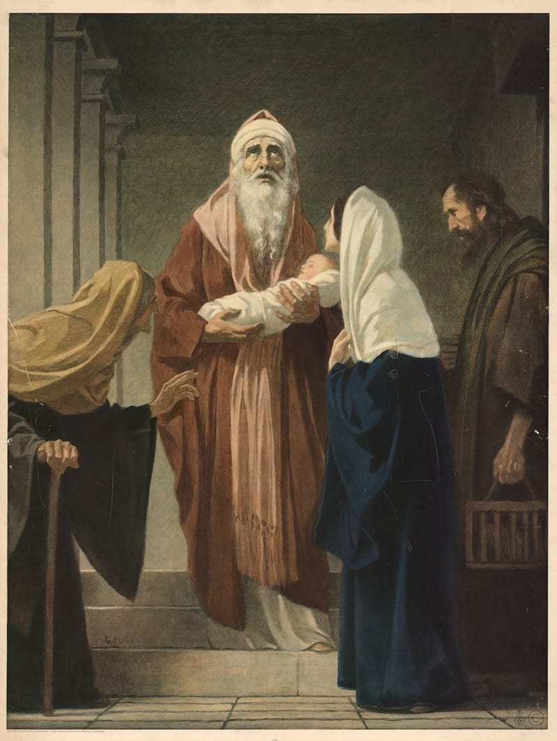 Simon and Anna (1939) by Gebhard Fugel