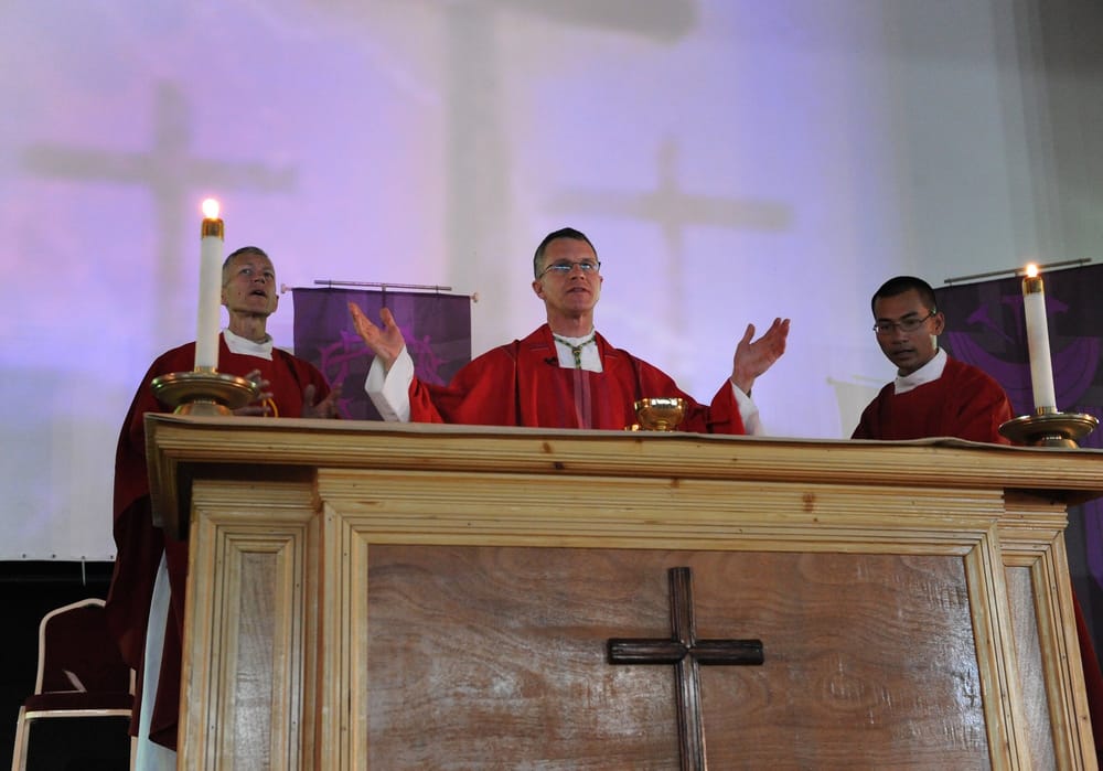 Archbishop Broglio Conducts a Good Friday Service at Joint Base Balad (2009)