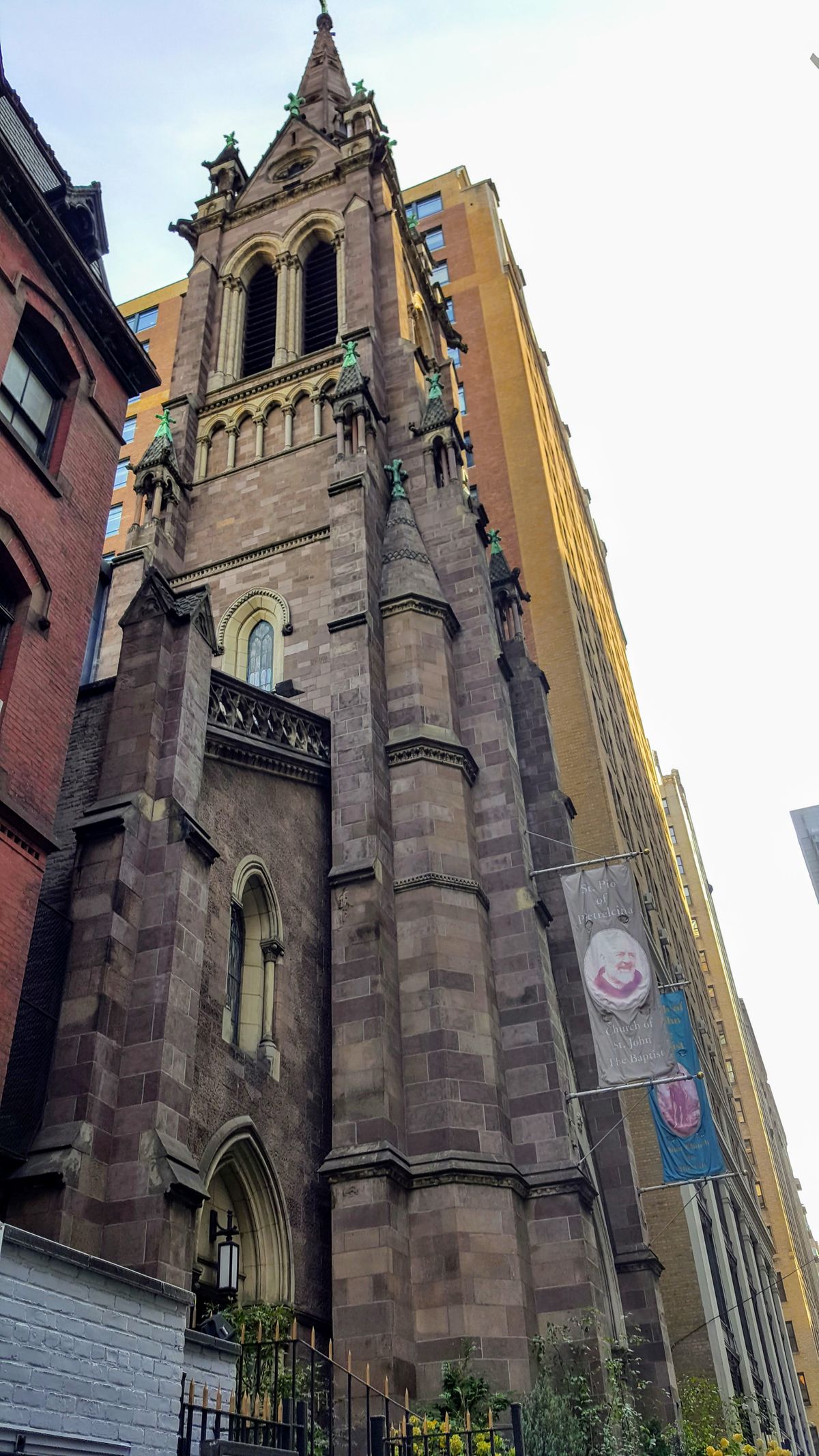 Church of Saint John the Baptist in NY City - Catholic Stock Photo