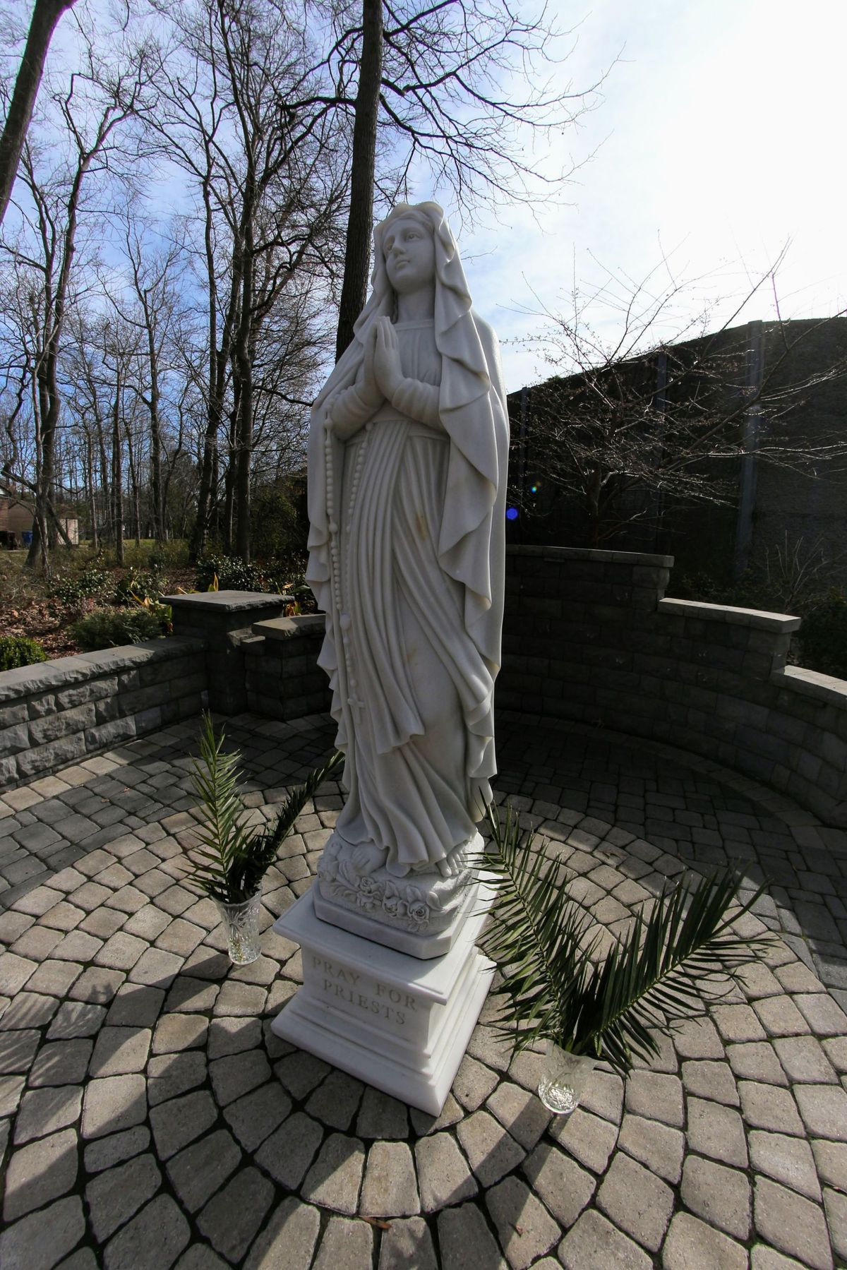Virgin Mary Statue - Catholic Stock Photo