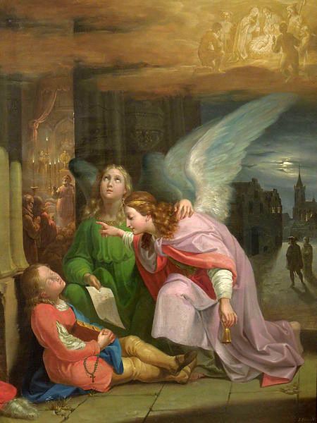 Saint Bernard's Dream by Joseph von Fuhrich - Public Domain Catholic Painting
