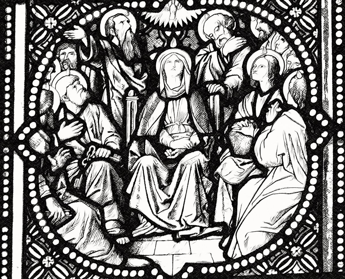 Pentecost - Catholic Coloring Page