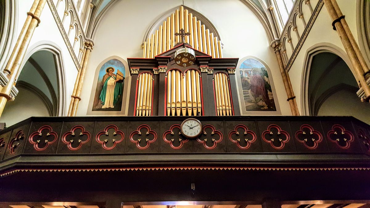 Church Organ - Catholic Stock Photo