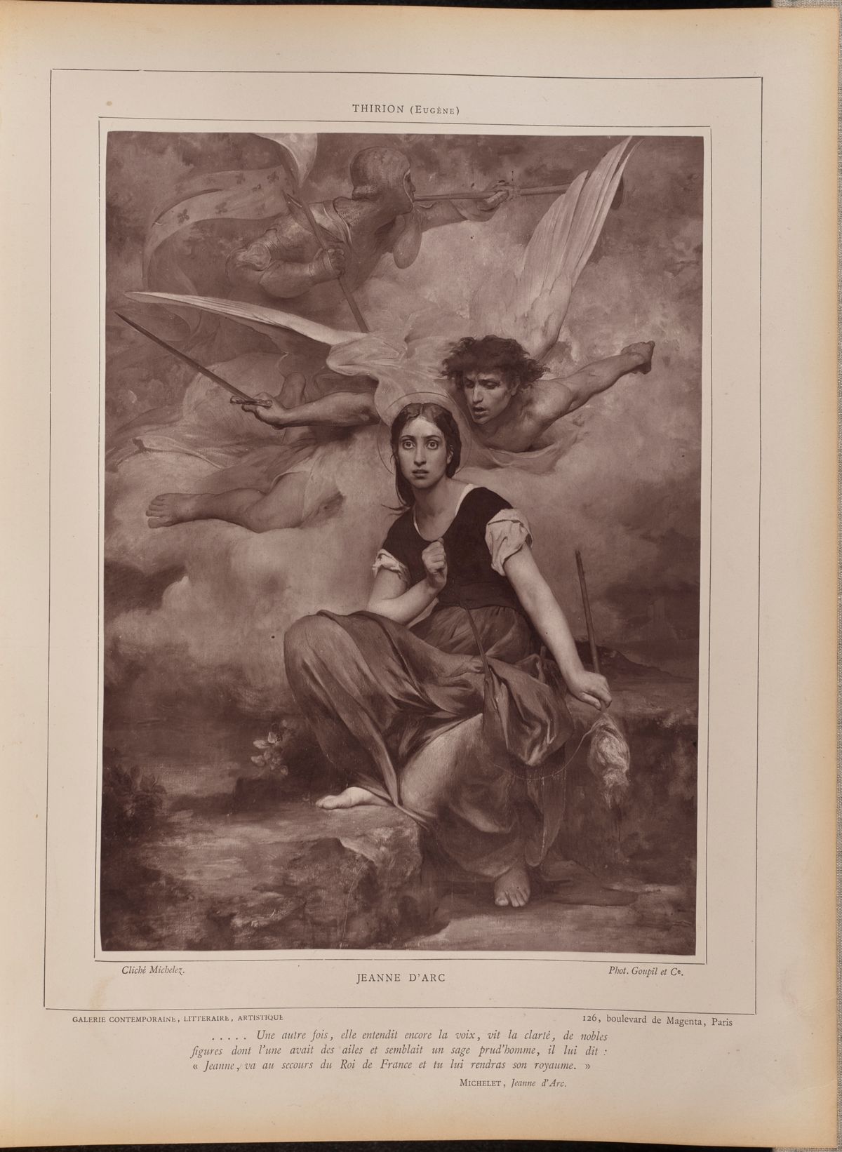 Joan of Arc by Charles Michelez (1883) - Public Domain Catholic Painting