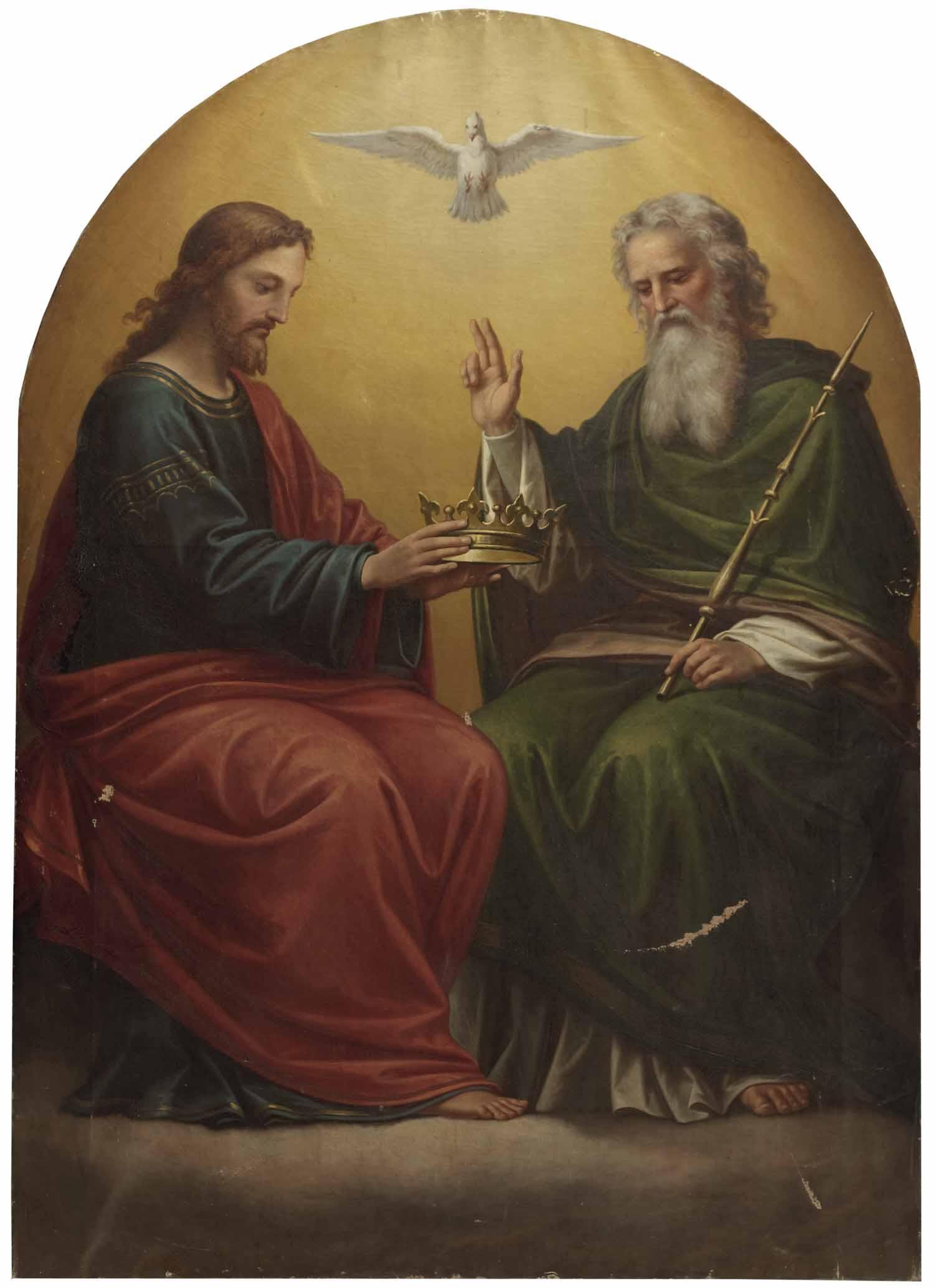 Trinity by Max Furst (1917) - Public Domain Catholic Painting