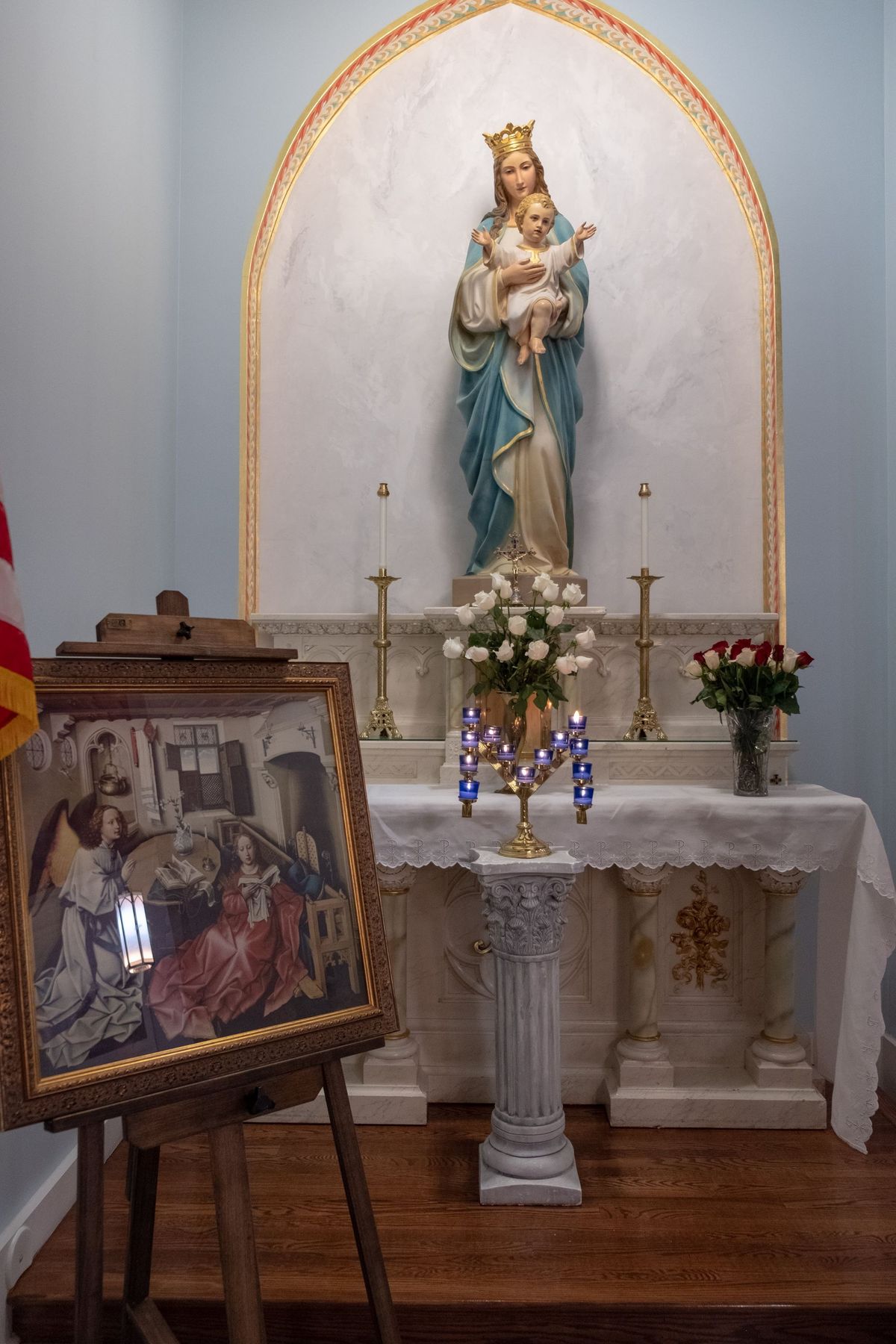 Annunciation Altar - Catholic Stock Photo