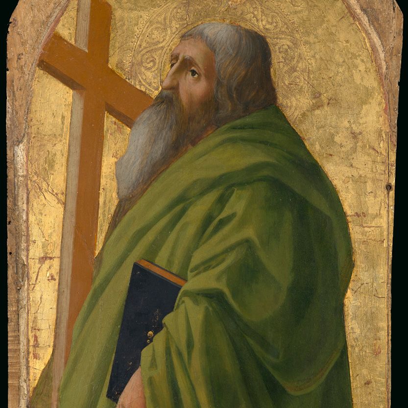 Saint Andrew by Masaccio (1426) - Public Domain Catholic Painting