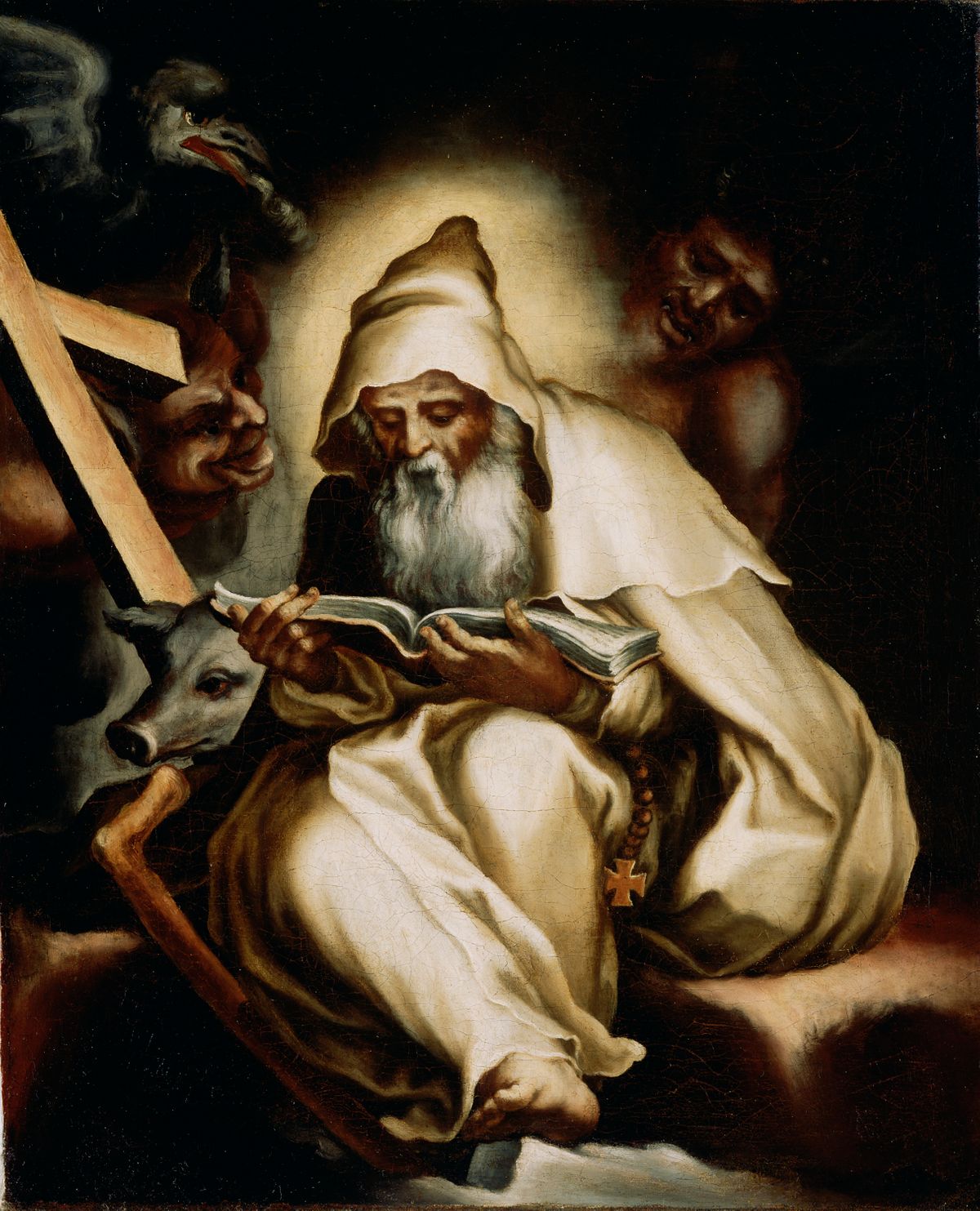 The Temptation of Saint Anthony by Lelio Orsi (1570s) - Public Domain Catholic Painting