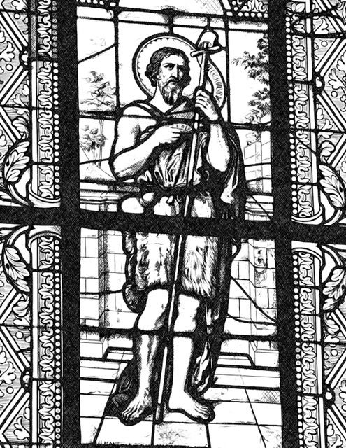 John the Baptist - Catholic Coloring Page