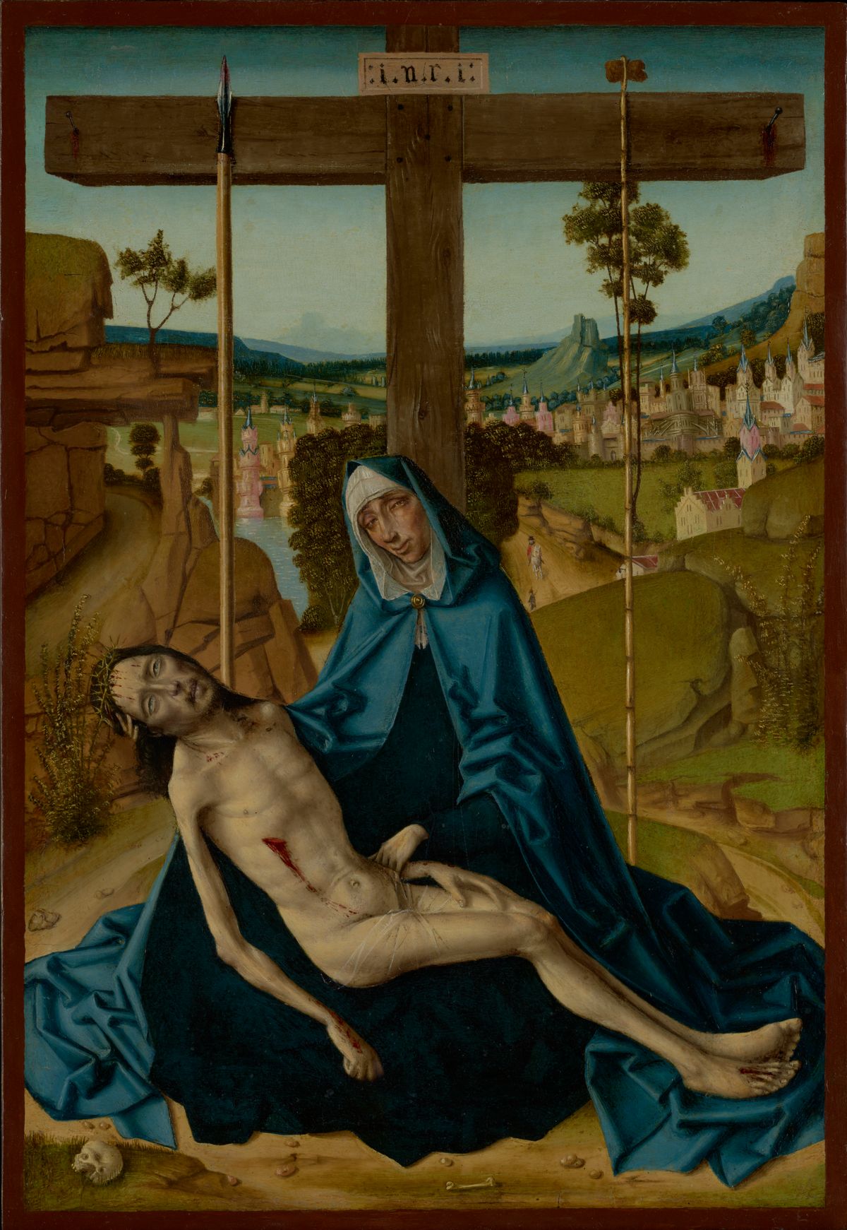 Pieta by Circle of Fernando Gallego (1490) - Public Domain Catholic Painting