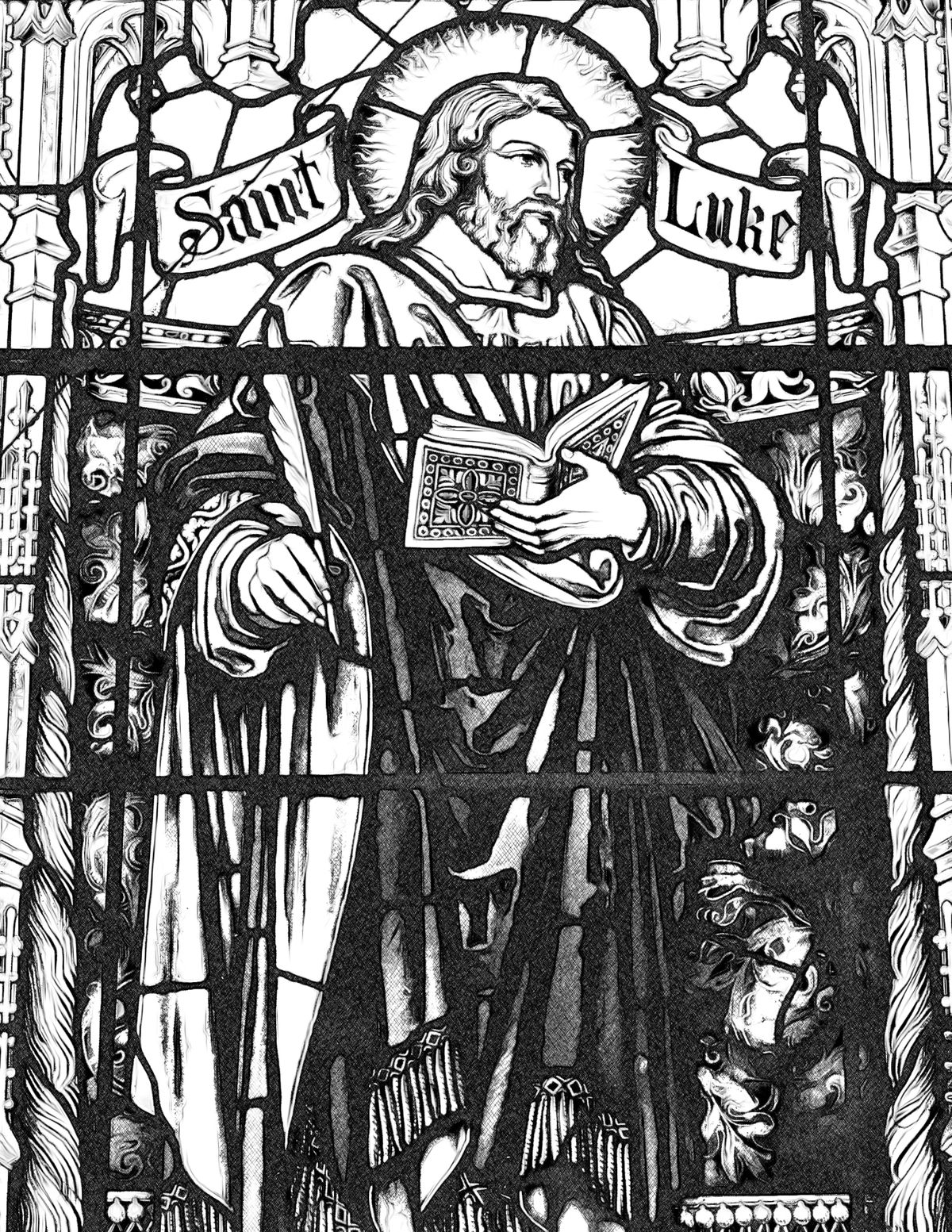 Saint Luke - Catholic Coloring Page