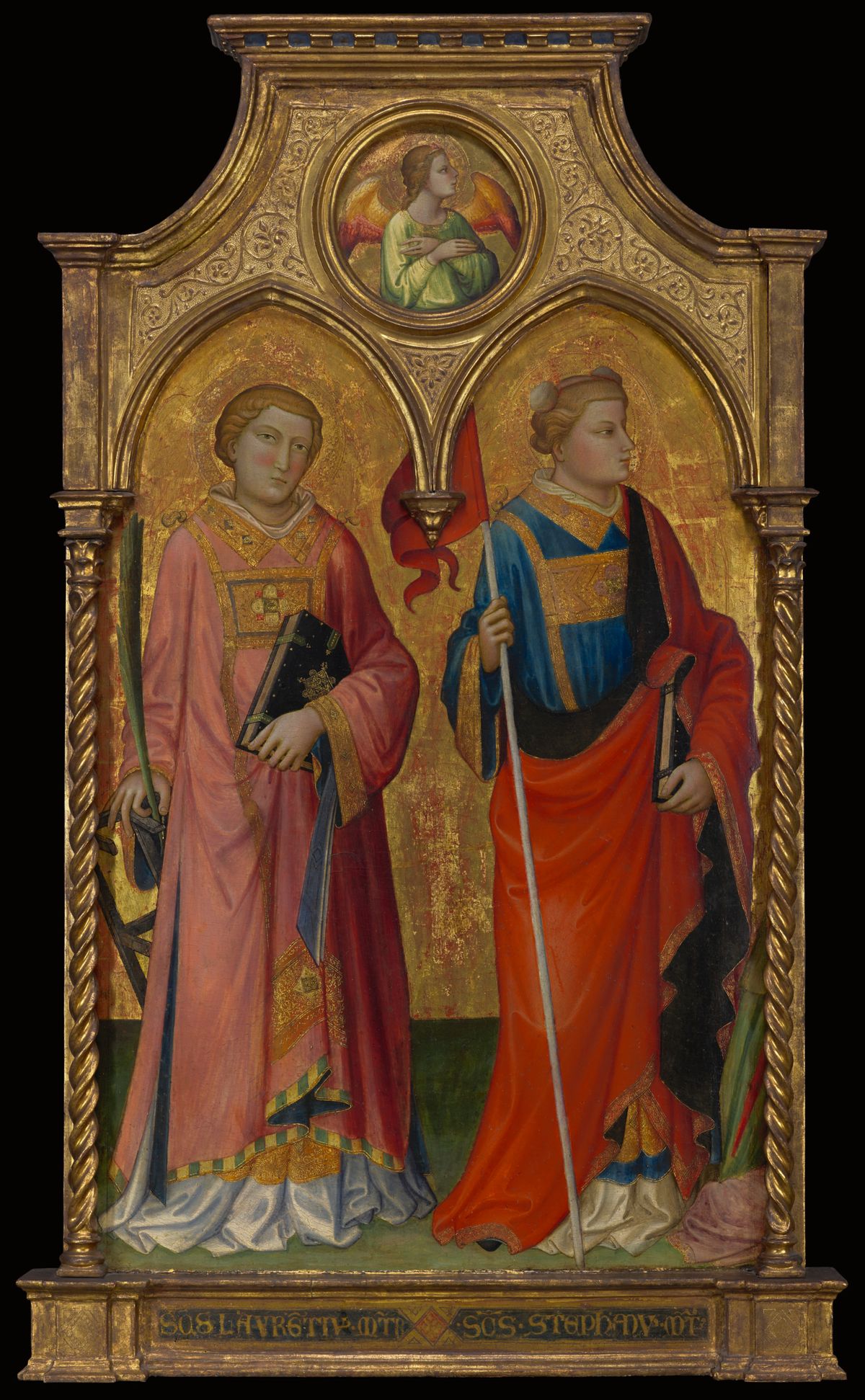 Saints Lawrence and Stephen by Mariotto di Nardo (1408) - Public Domain Catholic Painting
