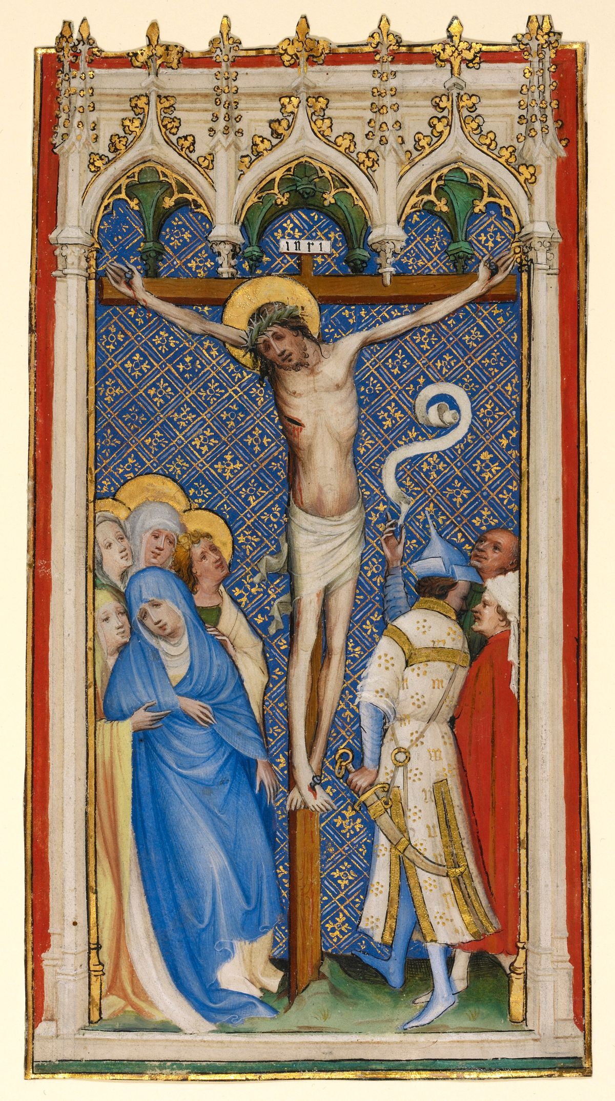 The Crucifixion by Master of St. Veronica (1400-1410) - Public Domain Bible Painting