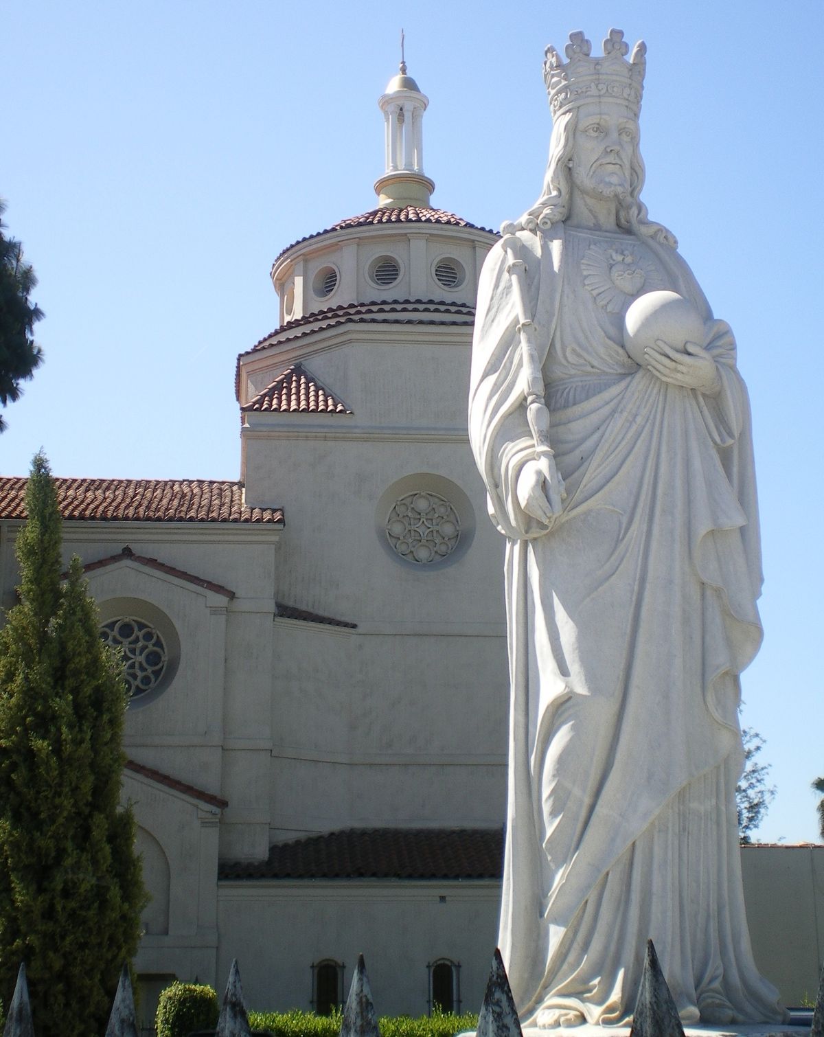 Christ the King Catholic Church, Los Angeles, CA - Catholic Stock Photo