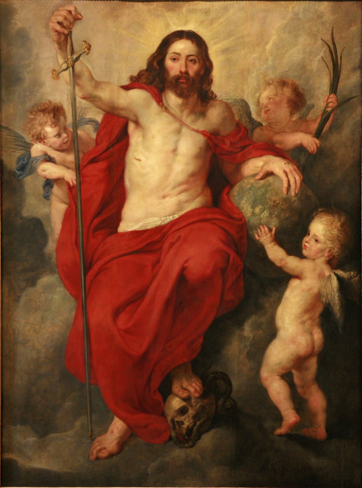 Christ Triumphant over Sin and Death by Peter Paul Rubens (1618) - Public Domain Catholic Painting