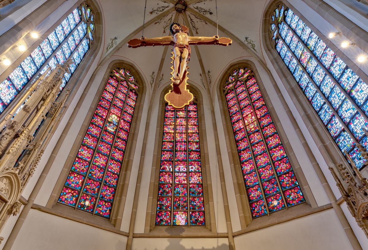 St Viktor Church, Germany - Catholic Stock Photo